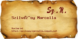 Szilvásy Marcella névjegykártya